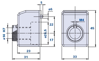 Indicatore di posizione digitale MD 30-FN