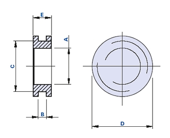 Closed hole cables-holder with membrane