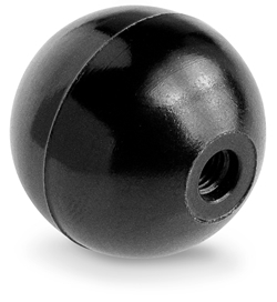 Smooth ball knob with blind threaded hole