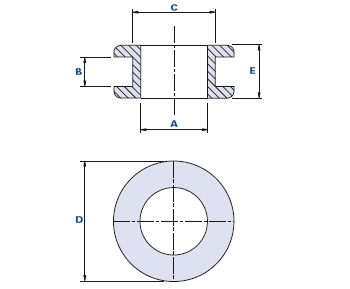 Through-hole cables holder