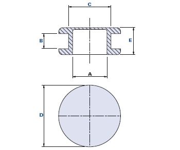 Closed hole cables-holder with membrane