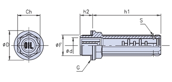 Extended breather plug with built-in labyrinth