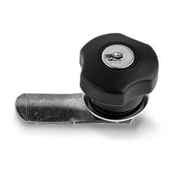 3-lobe closing knob with lock