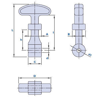 Mini rubber hood rod