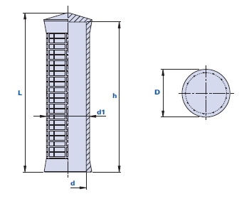 Grip handle in PVC