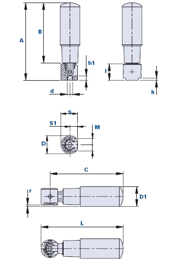 Revolving flick folding handgrip