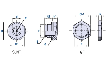 Plastic oil level sight with contrast screen