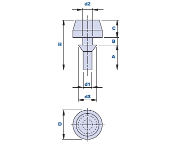 Vibrationsdämpfender Stopfen