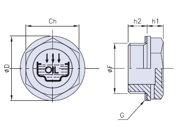 Oil fill plug