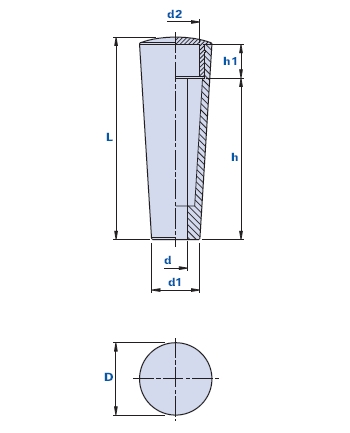 Revolving handgrip with plug