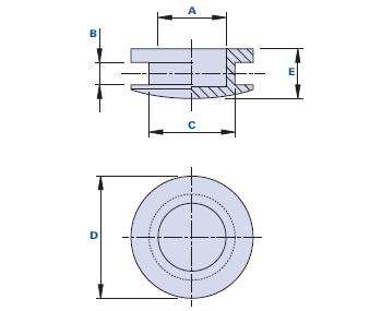 Closed hole cables-holder