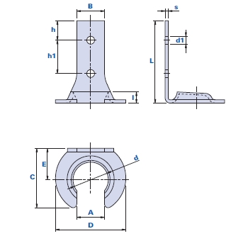 B-type metal hook