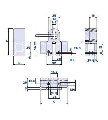 Blade guide for saw-bones