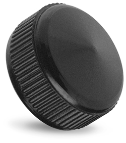 Knurled grip knob with blind threaded bush