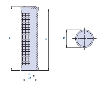 Grip handle in PVC