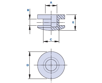 Closed hole cables-holder