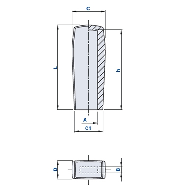 Flat handle