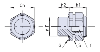 Metal filler plug with filter