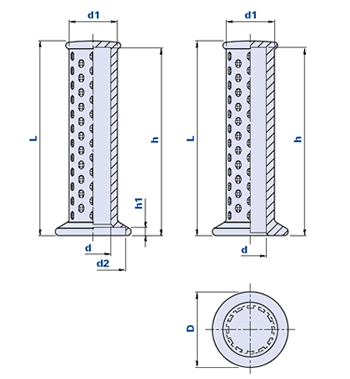 Manopola in PVC con paramano