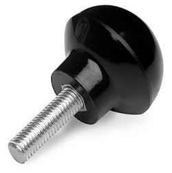 Handle with threaded pin