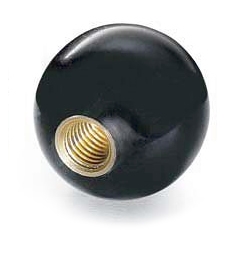 Ball knob with blind threaded bush